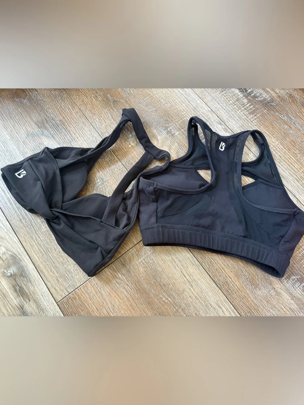 BuffBunny Black Sports Bralettes bundle size small